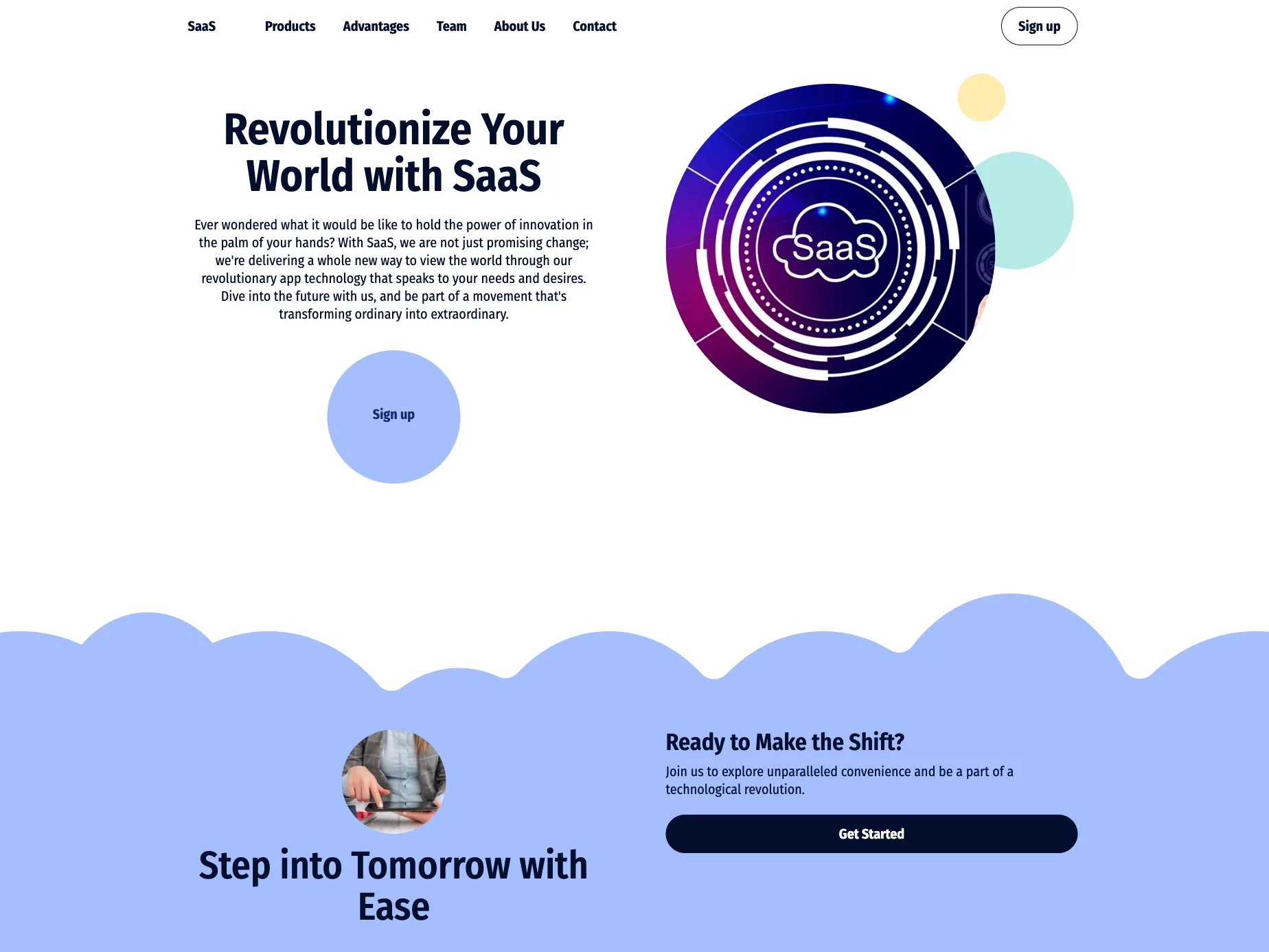 Slider interface showcasing various successful AI-generated landing page designs, emphasizing customization and variety.