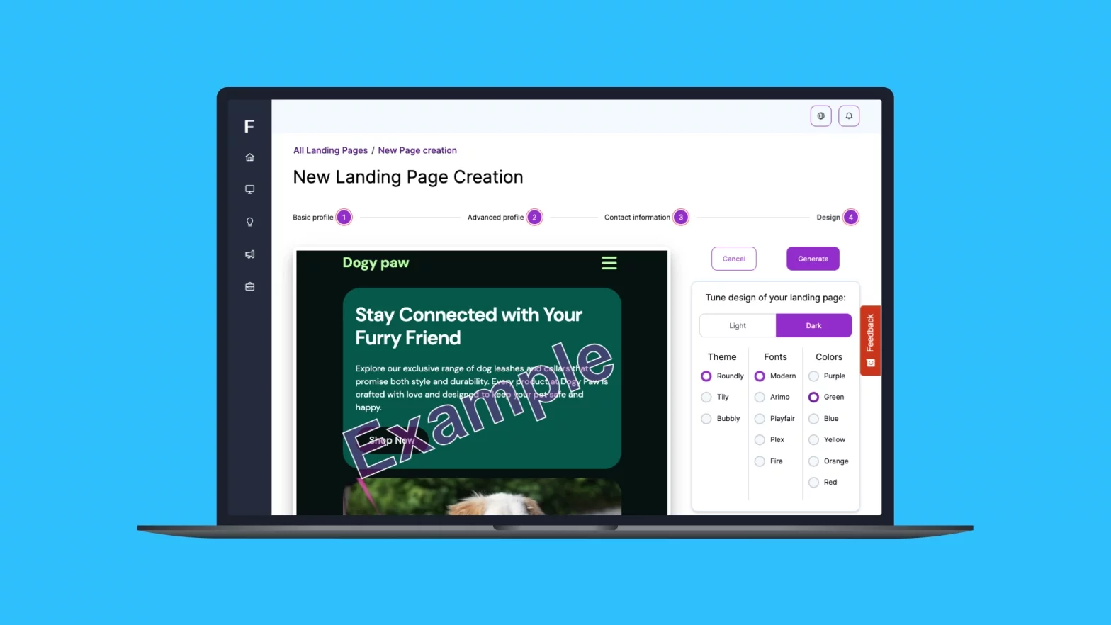 AI technology designing a digital layout on a screen, demonstrating seamless creation.