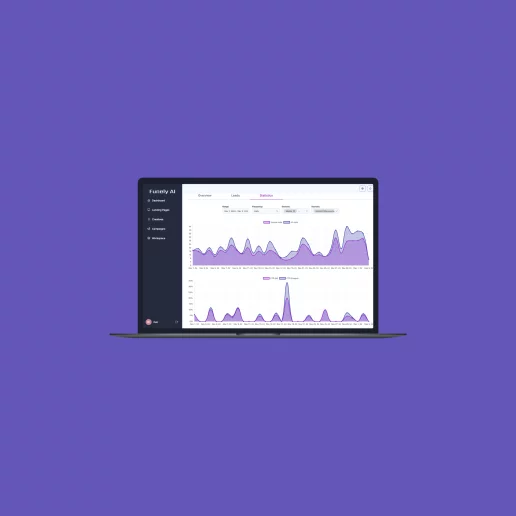 Laptop with digital graphs and analytics features illustrating advanced tech capabilities.